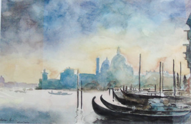 Pittura intitolato "Aria di Venezia" da Rosa Inversi, Opera d'arte originale, Acquarello