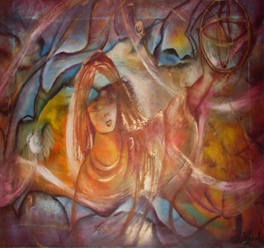 Pittura intitolato "Avatar" da Rosa Lapinha, Opera d'arte originale