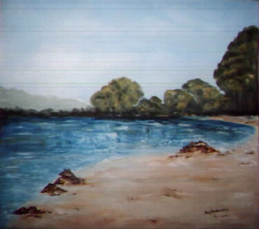 Pintura titulada "Paesaggio marino" por Rosalba Buccoliero, Obra de arte original, Oleo