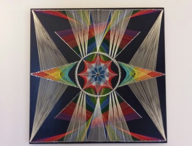 Artigianato intitolato "Mandala Multicolor" da R&G Intrecci Artistici, Opera d'arte originale