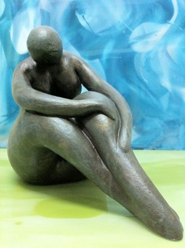 Sculpture intitulée "La pause" par Rosalie C, Œuvre d'art originale