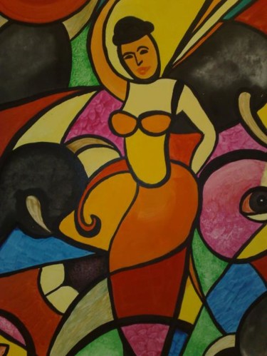 Peinture intitulée "Corrida" par Rosalie C, Œuvre d'art originale