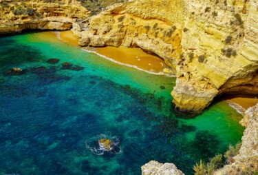 Фотография под названием "Algarve 1 : vue sur…" - Rosalina Vaz, Подлинное произведение искусства, Цифровая фотография