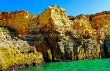 Fotografia zatytułowany „Algarve 10 : Falaise” autorstwa Rosalina Vaz, Oryginalna praca, Fotografia cyfrowa