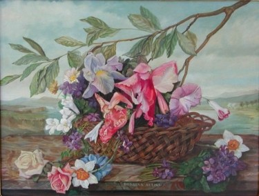 Pittura intitolato "primavera" da Altini, Opera d'arte originale