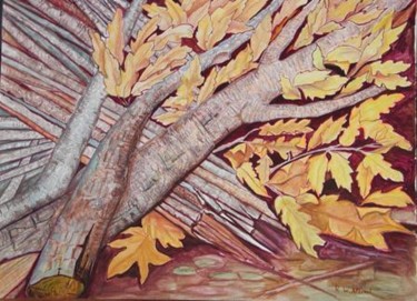 Drawing titled "legname autunno" by Altini, Original Artwork