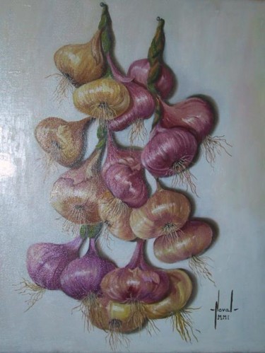 Painting titled "CEBOLLAS" by Noval, Original Artwork