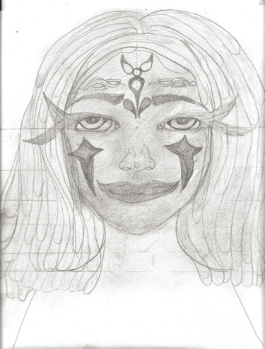 Drawing titled "Vandetta" by Rosana, Original Artwork, Pencil