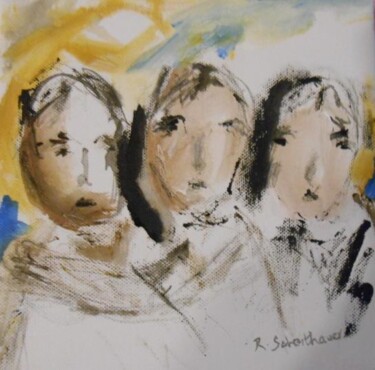 Painting titled "Brothers and Sisters" by Rosangela Scheithauer, Original Artwork
