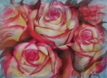 Arte digitale intitolato "Rose" da Rosanna Moniaci, Opera d'arte originale, Pittura digitale