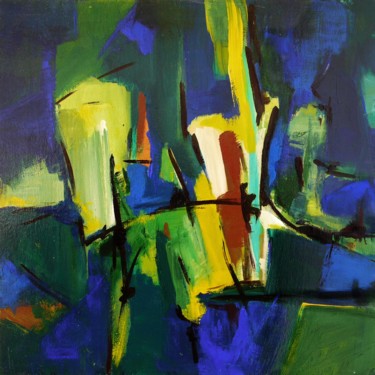 Pintura intitulada "Nel verde" por Rosanna Tomasi, Obras de arte originais