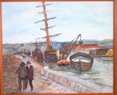 Peinture intitulée "Embarquement de cha…" par Claeys, Œuvre d'art originale
