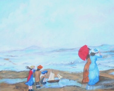Peinture intitulée "L'horison" par Claeys, Œuvre d'art originale