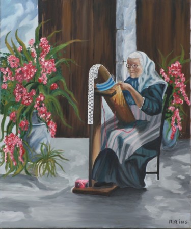 Peinture intitulée "LA PUNTAIRA" par Rosa Maria Rins Dirichx, Œuvre d'art originale, Huile Monté sur Châssis en bois