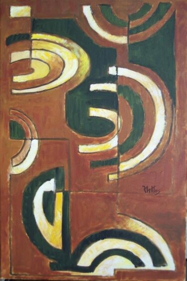 Painting titled "CICLO 1a" by Rosario De Mattos, Original Artwork, Oil