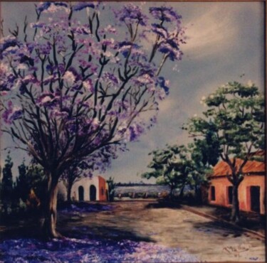 Painting titled "Colonia de Sacramen…" by Rosario De Mattos, Original Artwork, Oil