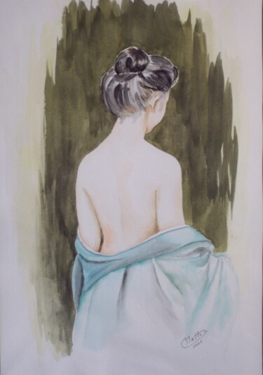 Peinture intitulée "Mujer" par Rosario De Mattos, Œuvre d'art originale, Huile