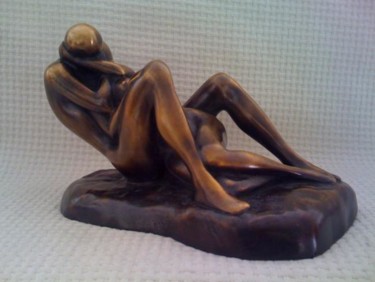 Sculpture titled "COUPLE  ALLONGE" by Rosario, Original Artwork