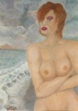 Pittura intitolato "Fredda marina" da Rosario Tortorella, Opera d'arte originale