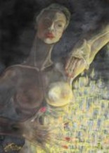 Pittura intitolato "Il mistero delle ca…" da Rosario Tortorella, Opera d'arte originale