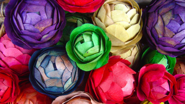 Photographie intitulée "handmade-flowers.jpg" par Rosa Bel, Œuvre d'art originale