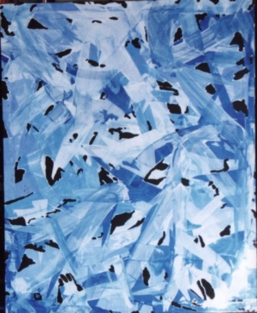 Pintura titulada "IMG_0052m.jpg" por Rosa Maria Maldonado Guerrero "Azul", Obra de arte original, Oleo