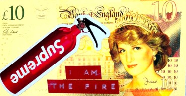 Peinture intitulée "I AM THE FIRE !" par Rose-Agathe Steiner, Œuvre d'art originale, Acrylique