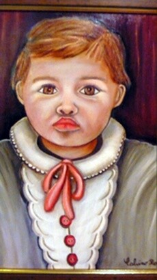 Pintura intitulada "Pauline" por Rose Calvino, Obras de arte originais