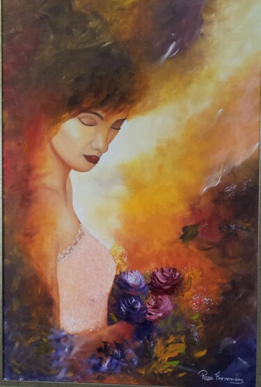 Pittura intitolato "inspiraçao" da Rose Fernandes, Opera d'arte originale, Olio