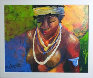 Painting titled "Beleza em cores" by Rose Fernandes, Original Artwork, Acrylic