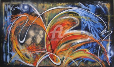 Pintura intitulada "Ano novo" por Rose Fernandes, Obras de arte originais, Óleo