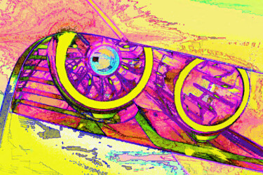 Цифровое искусство под названием "Radiant Echo: BMW H…" - Rose Marinelli, Подлинное произведение искусства, 2D Цифровая Рабо…