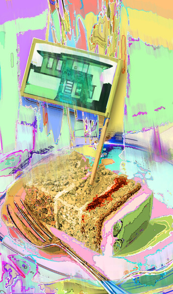 Arts numériques intitulée "Coastal Dreams: Cak…" par Rose Marinelli, Œuvre d'art originale, Travail numérique 2D