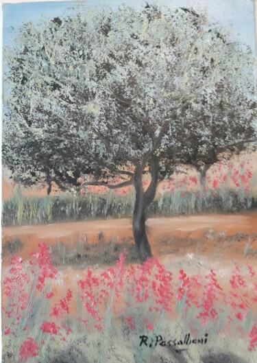 Pittura intitolato "Provence 1995 / 1" da Rose Passalboni Giudicelli, Opera d'arte originale, Olio