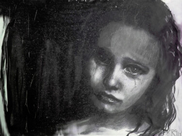 Картина под названием "L'ombre Blanche" - Rose Phelep, Подлинное произведение искусства, Акрил