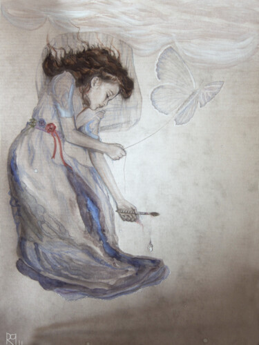 Картина под названием "« Transfiguration P…" - Rose Phelep, Подлинное произведение искусства, Пигменты