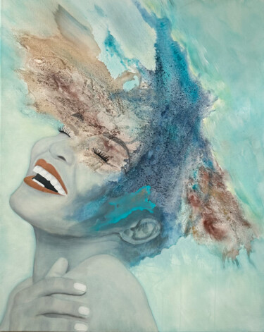 Картина под названием "FÉLICITÉ" - Rose Soria, Подлинное произведение искусства, Акрил