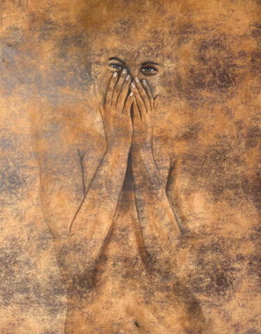 Картина под названием "Apparition" - Rose Soria, Подлинное произведение искусства, Акрил Установлен на Деревянная рама для н…