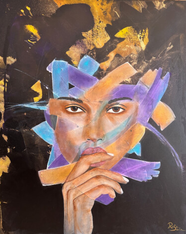 Картина под названием "Diffraction" - Rose Soria, Подлинное произведение искусства, Акрил Установлен на Деревянная рама для…