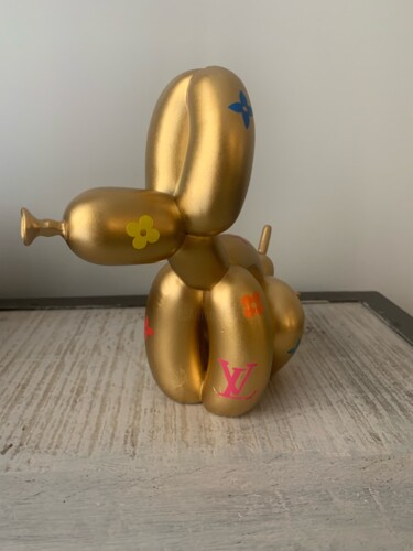 Sculptuur getiteld "Koons" door Rose, Origineel Kunstwerk, Hars