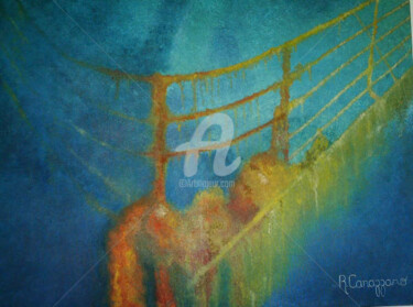 Pintura intitulada "Titanic" por Rose Canazzaro, Obras de arte originais