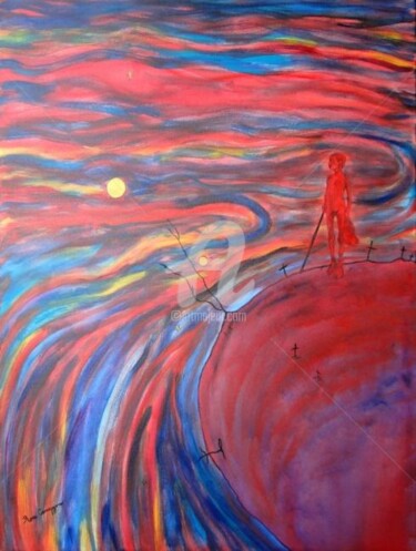 Pintura titulada "O MENINO QUE NÃO SO…" por Rose Canazzaro, Obra de arte original, Oleo