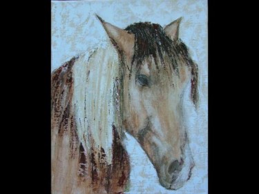 Peinture intitulée "Le cheval de Sarah" par Rosedingue, Œuvre d'art originale