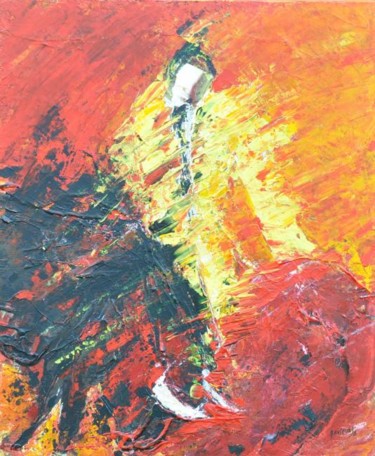 Peinture intitulée "Le matador" par Rosedingue, Œuvre d'art originale