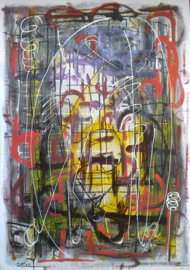 "Abstrato em Linhas…" başlıklı Tablo Roseli Franco tarafından, Orijinal sanat, Akrilik