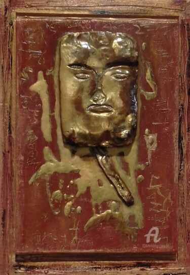 Sculpture titled "Arquétipo" by Roseli Franco, Original Artwork, Paper maché