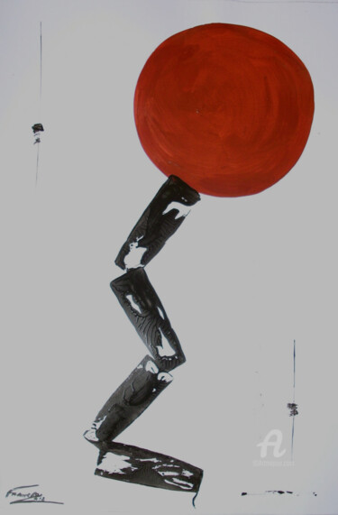 Pintura titulada "Equilíbrio II" por Roseli Franco, Obra de arte original, Acrílico
