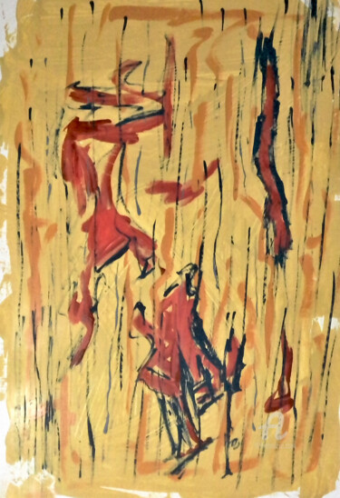 Pittura intitolato "Rio Seco" da Roseli Franco, Opera d'arte originale, Acrilico