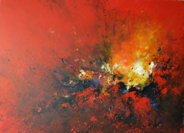 Schilderij getiteld "jaillissement-ii-60…" door Roseline Al Oumami, Origineel Kunstwerk, Acryl