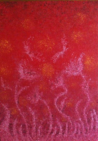 Pittura intitolato "tramonto di seta" da Rosellina Salvati, Opera d'arte originale, Altro